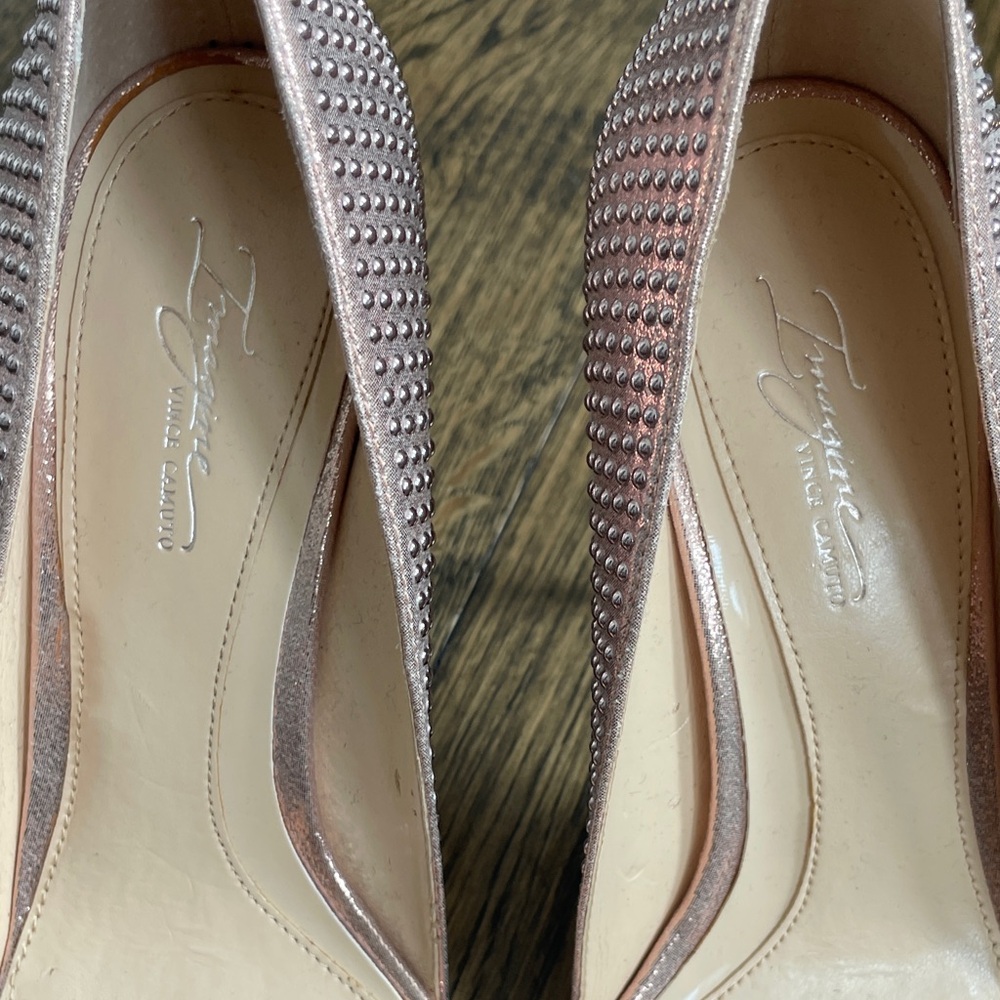 Vince Camuto Pink Studded Heels - Picture 3 of 8